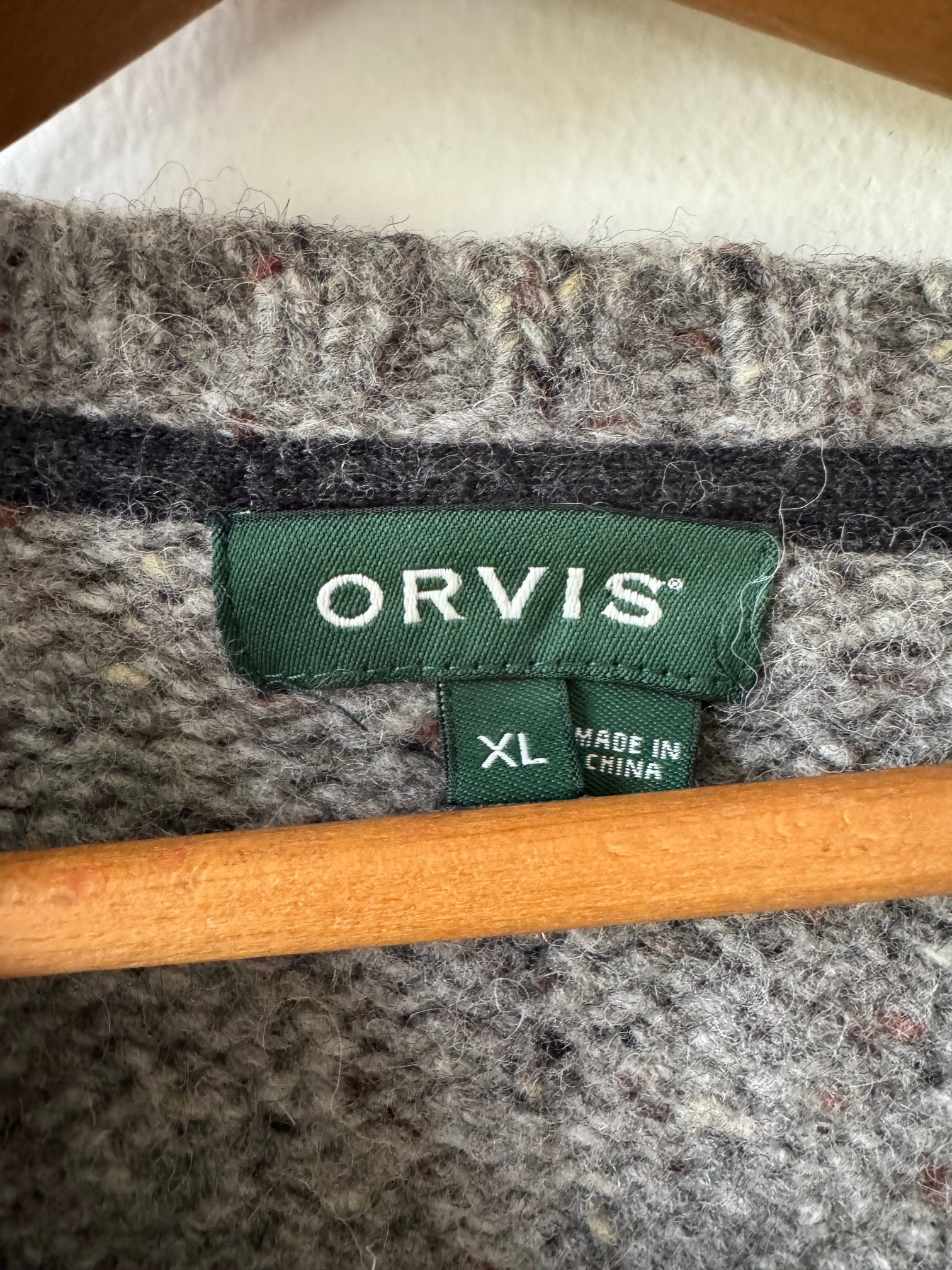 Orvis Vintage Wool Green Pullover store Sweater